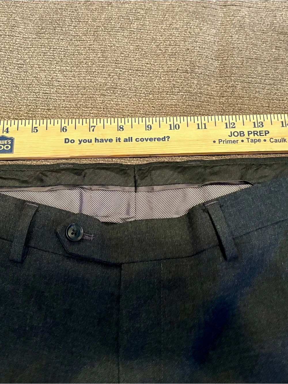 Alfani Slim Fit Dress Pants 32x30 Black Stretch Flat Front Career